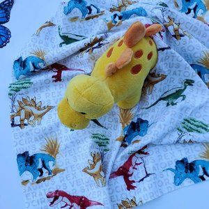 Lovey stegosaurus Plush Security Blanket for Todd